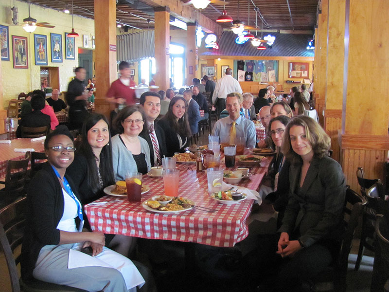 Graduate student Nancy Ortiz participates in the GREET symposium and lunch at ACS NOLA